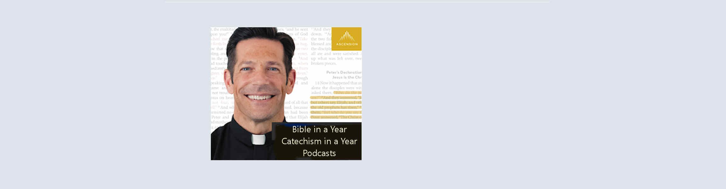 Bible & Catechism in a Year