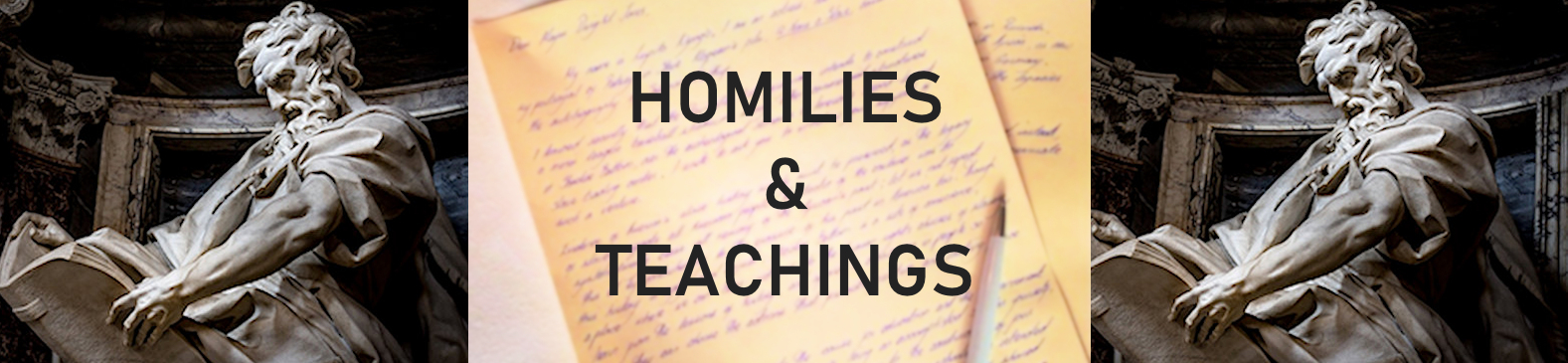 Homilies & Teachings Banner