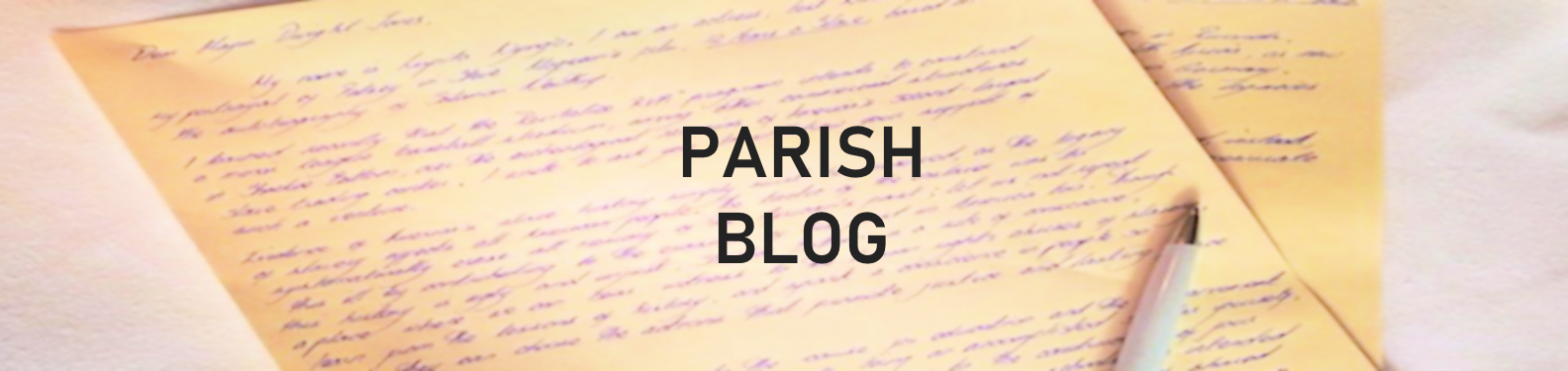 Parish Blog Banner
