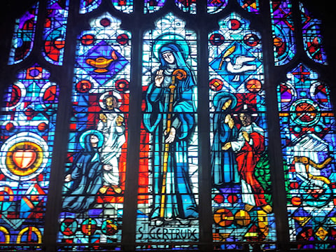 St. Gertrude Stained Glass Window