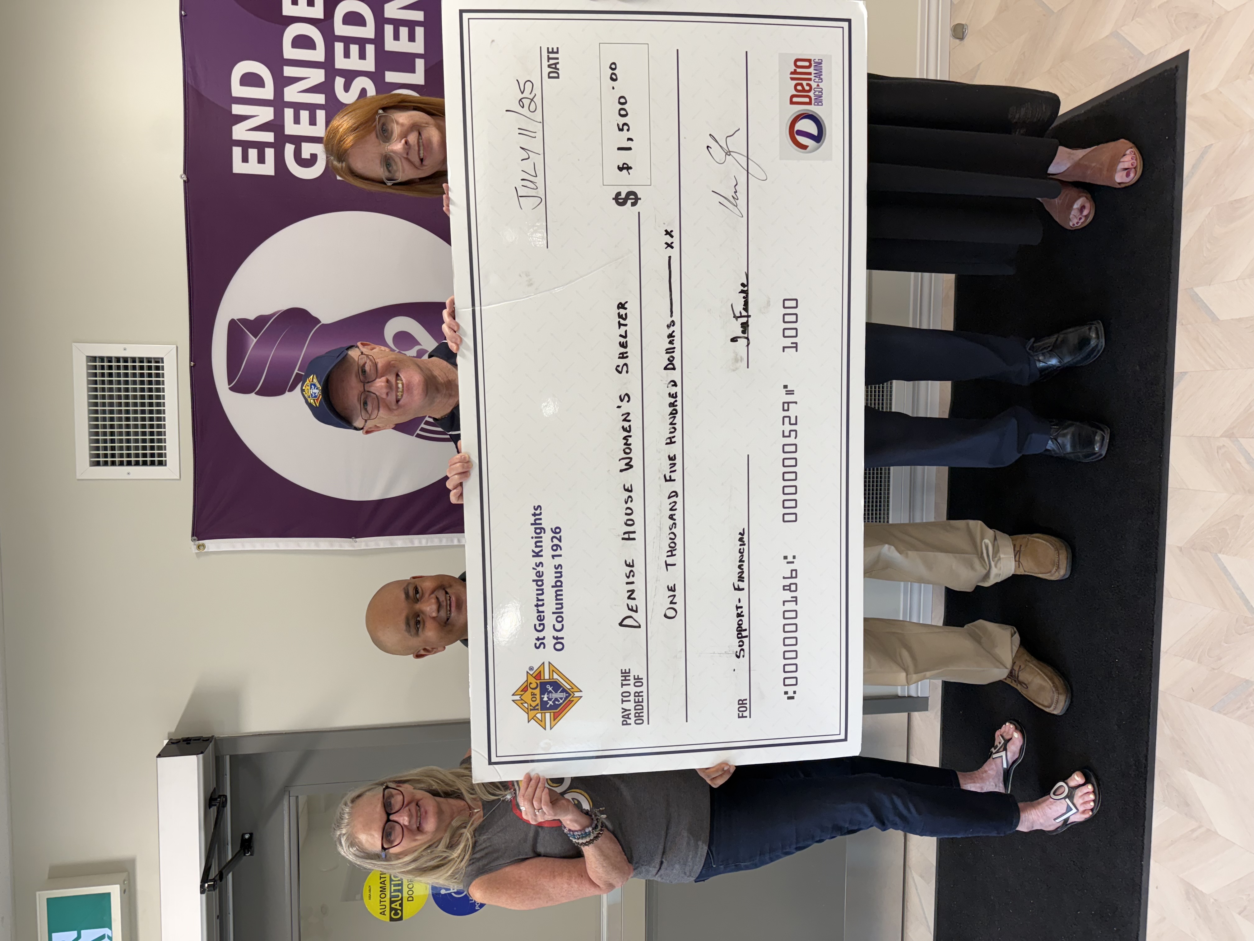 Knights of Columbus Donation