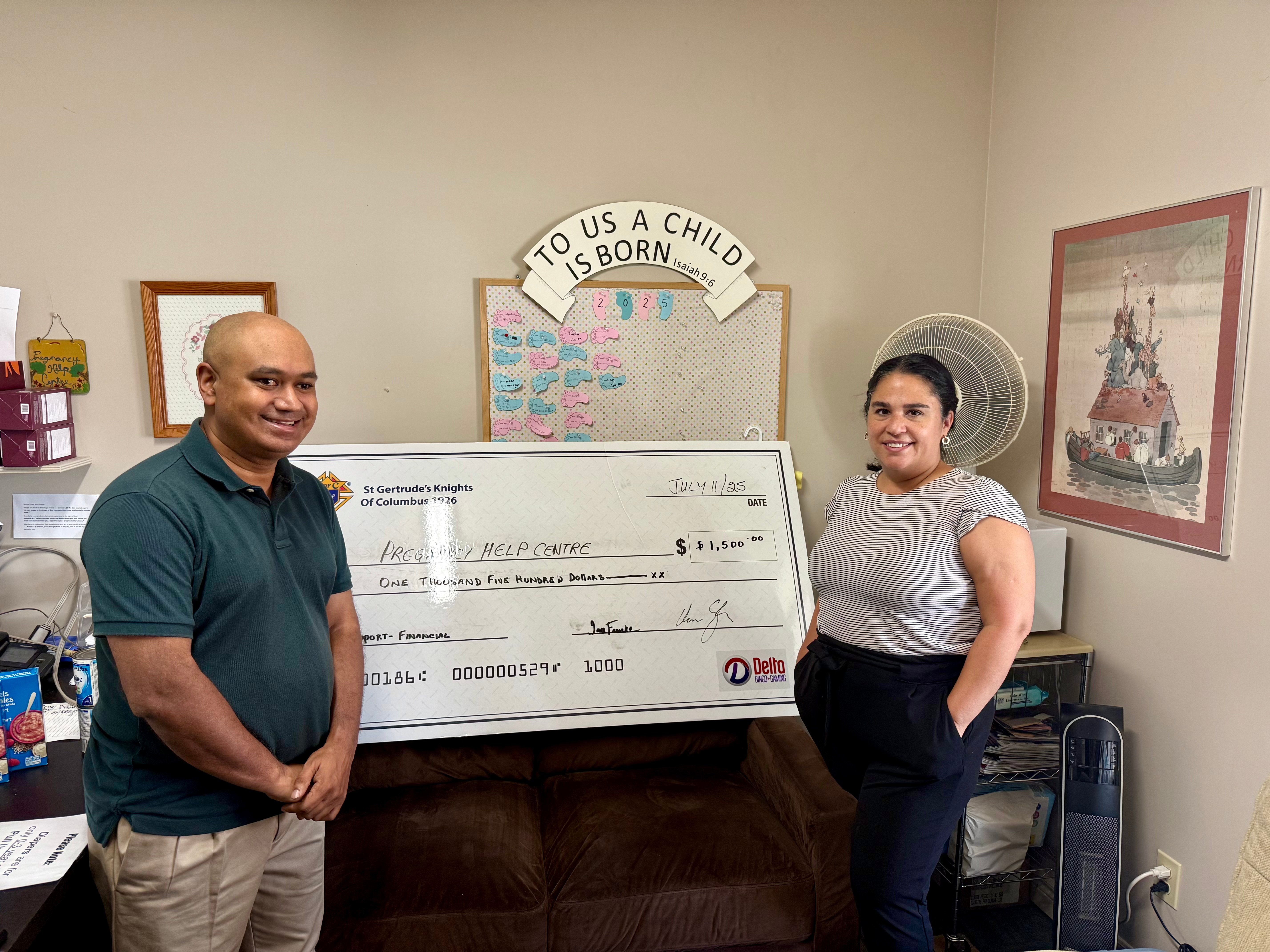 Knights of Columbus Donation
