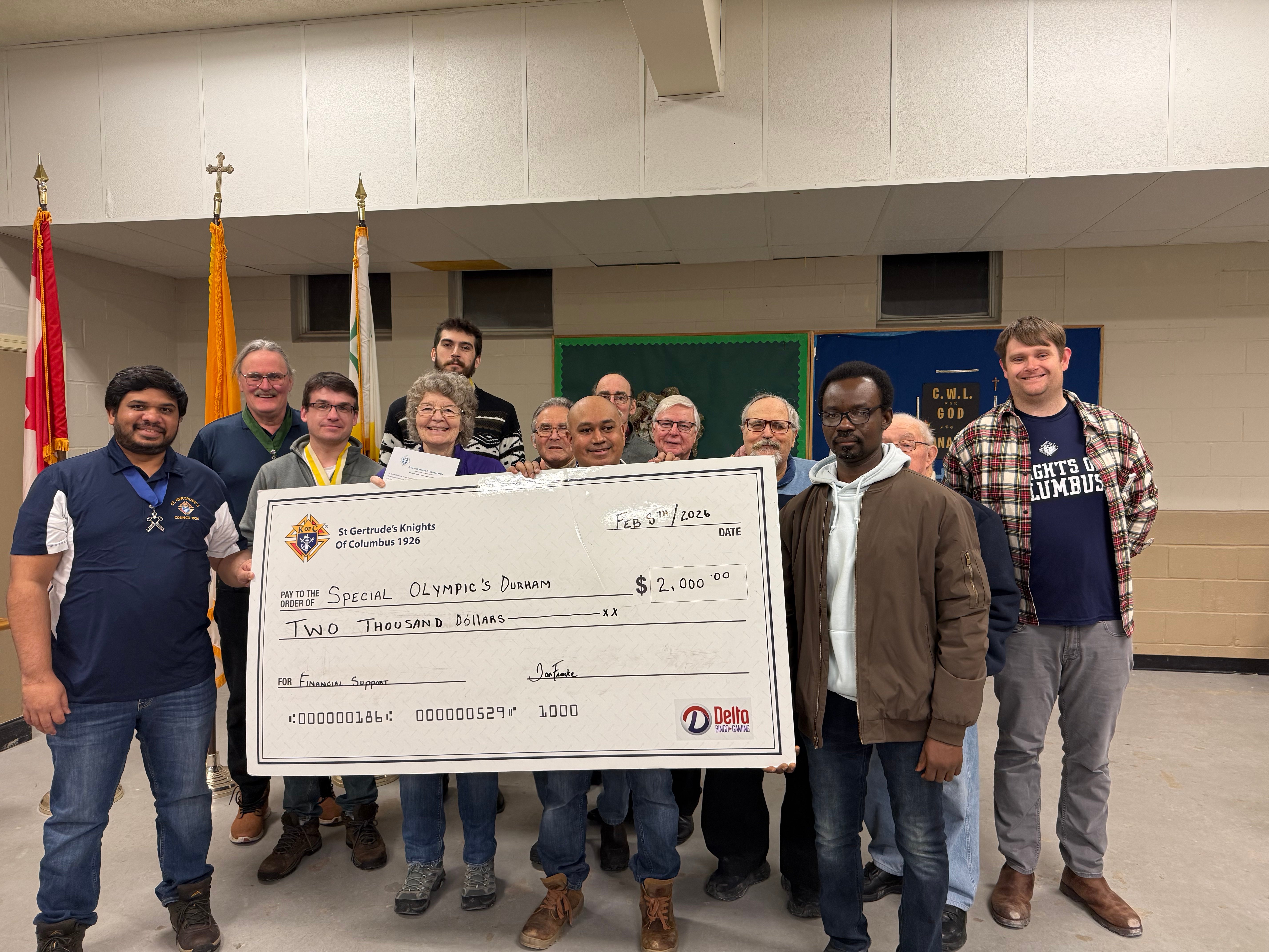 KofC Donation Feb 20 26 1