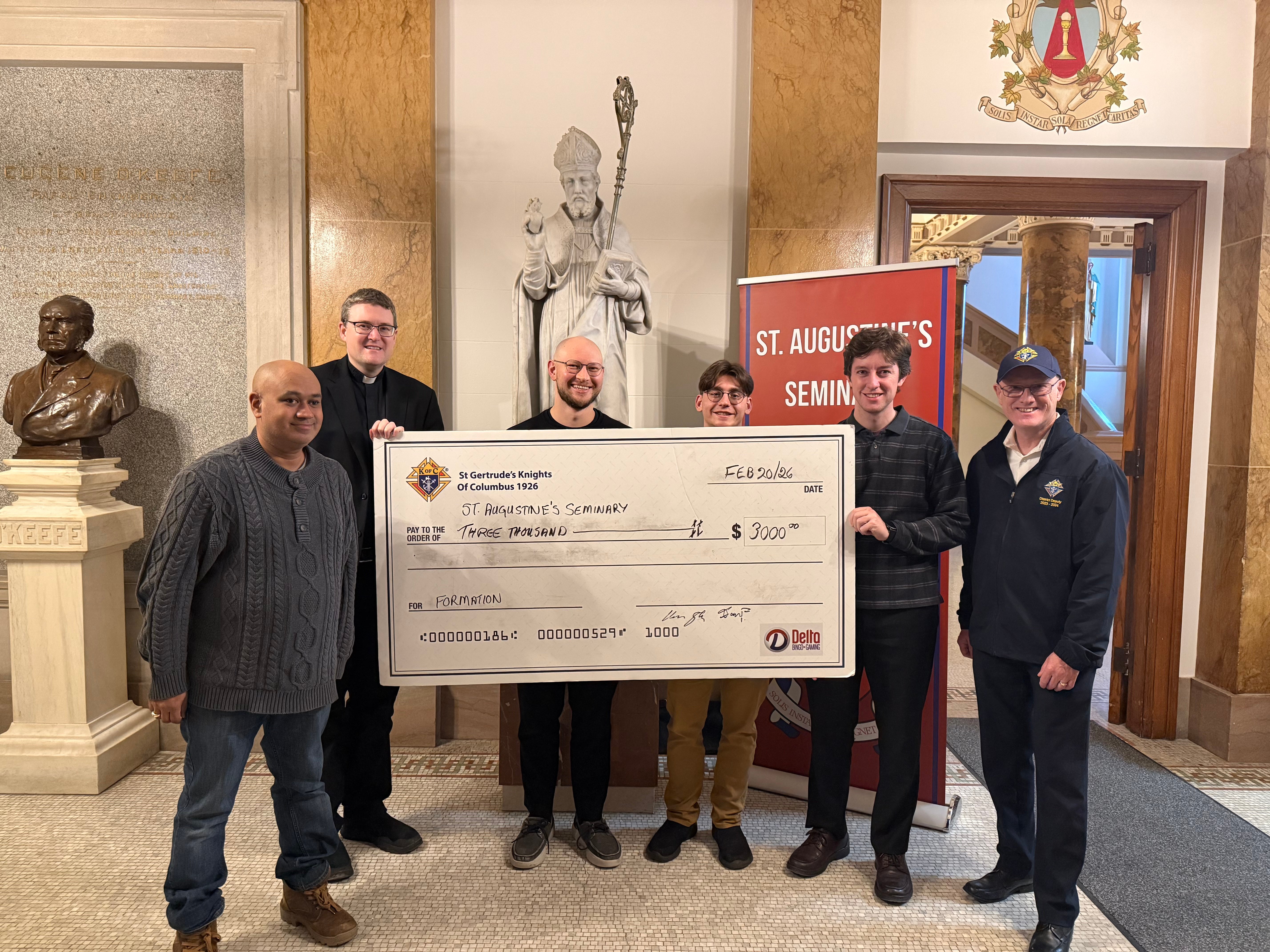 KofC Donation Feb 20 26 2